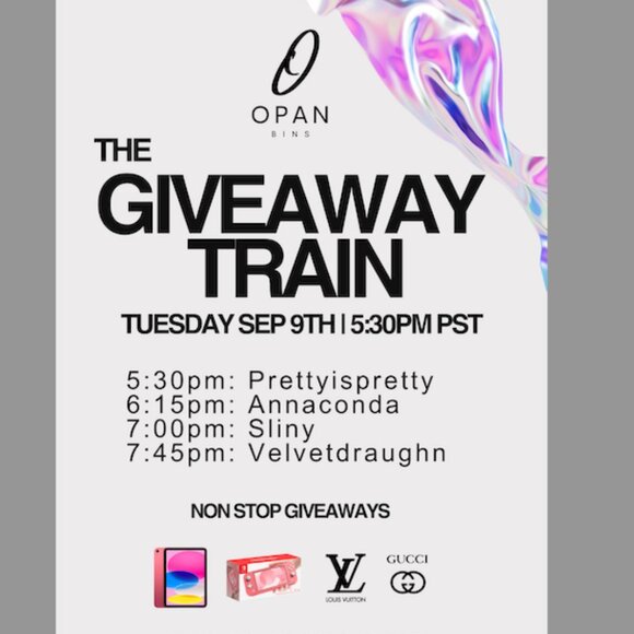 Other - The GIVEAWAY Train | September  9th | 5:30pm